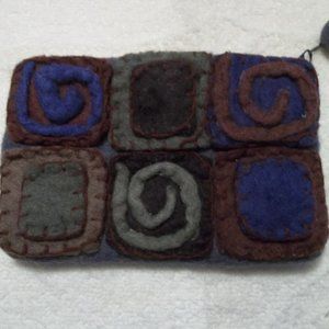 Vintage "Rising Tides" mini clutch bag